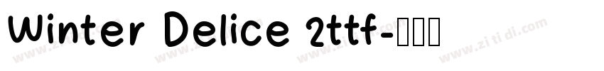 Winter Delice 2ttf字体转换